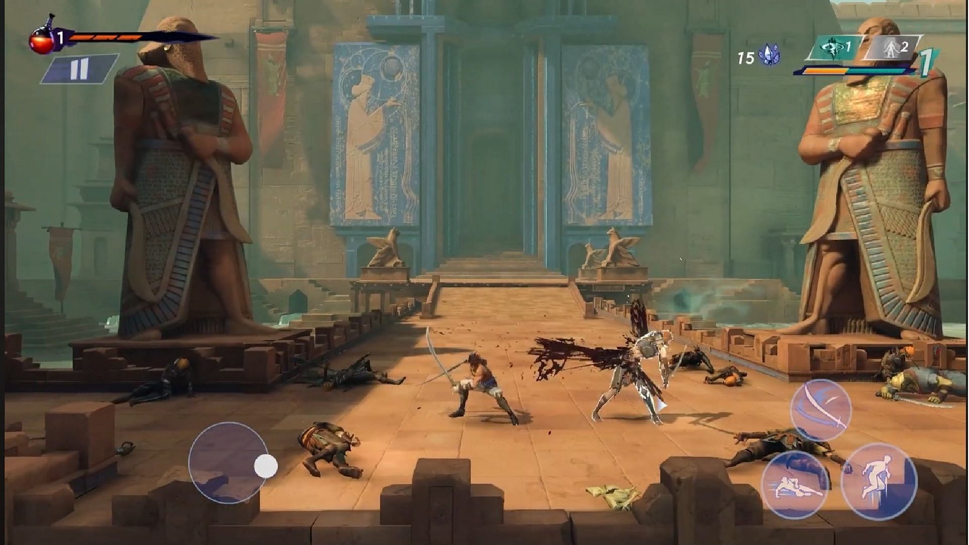 Gameplay of Prince of Persia: The Lost Crown Mobile (Image via Ubisoft)